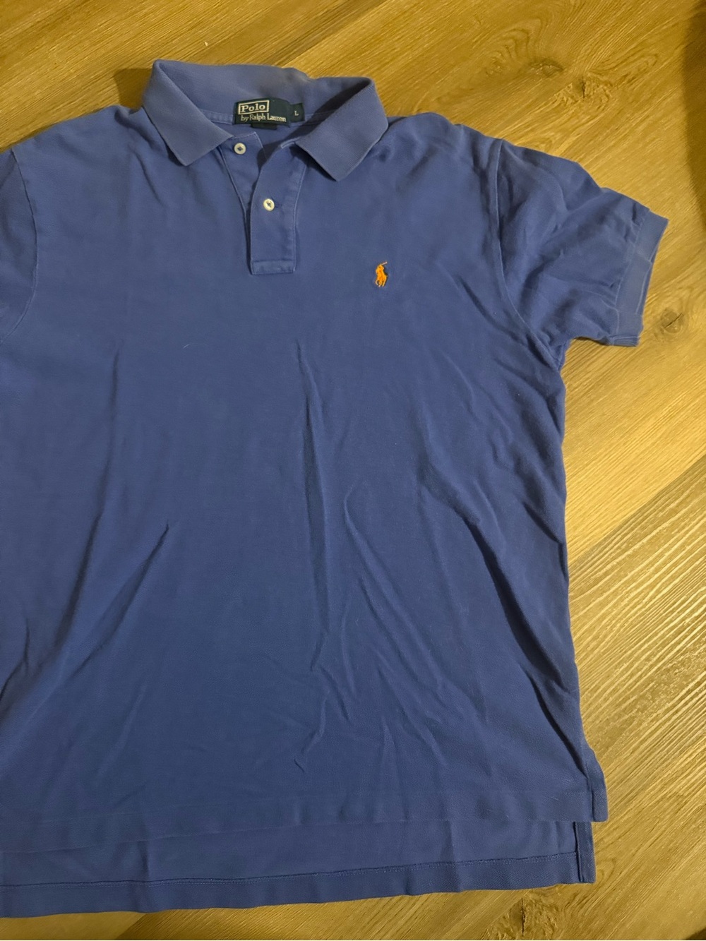 Polo by Ralph Lauren Purple Short-Sleeve Polo with Orange Logo